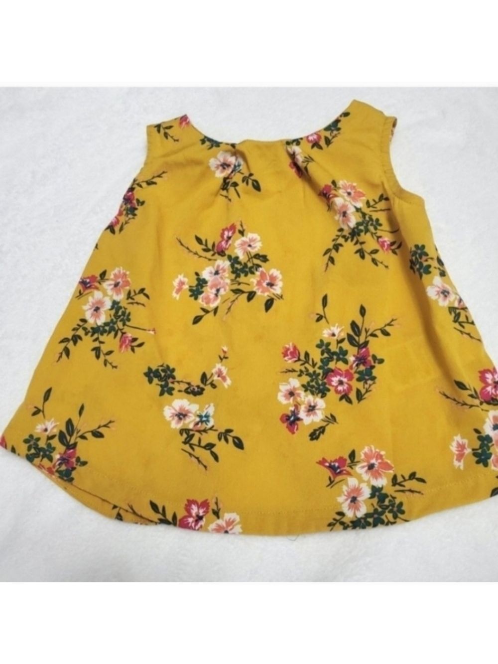 Old Navy Baby Sleeveless Floral Top Split Back 18-24M